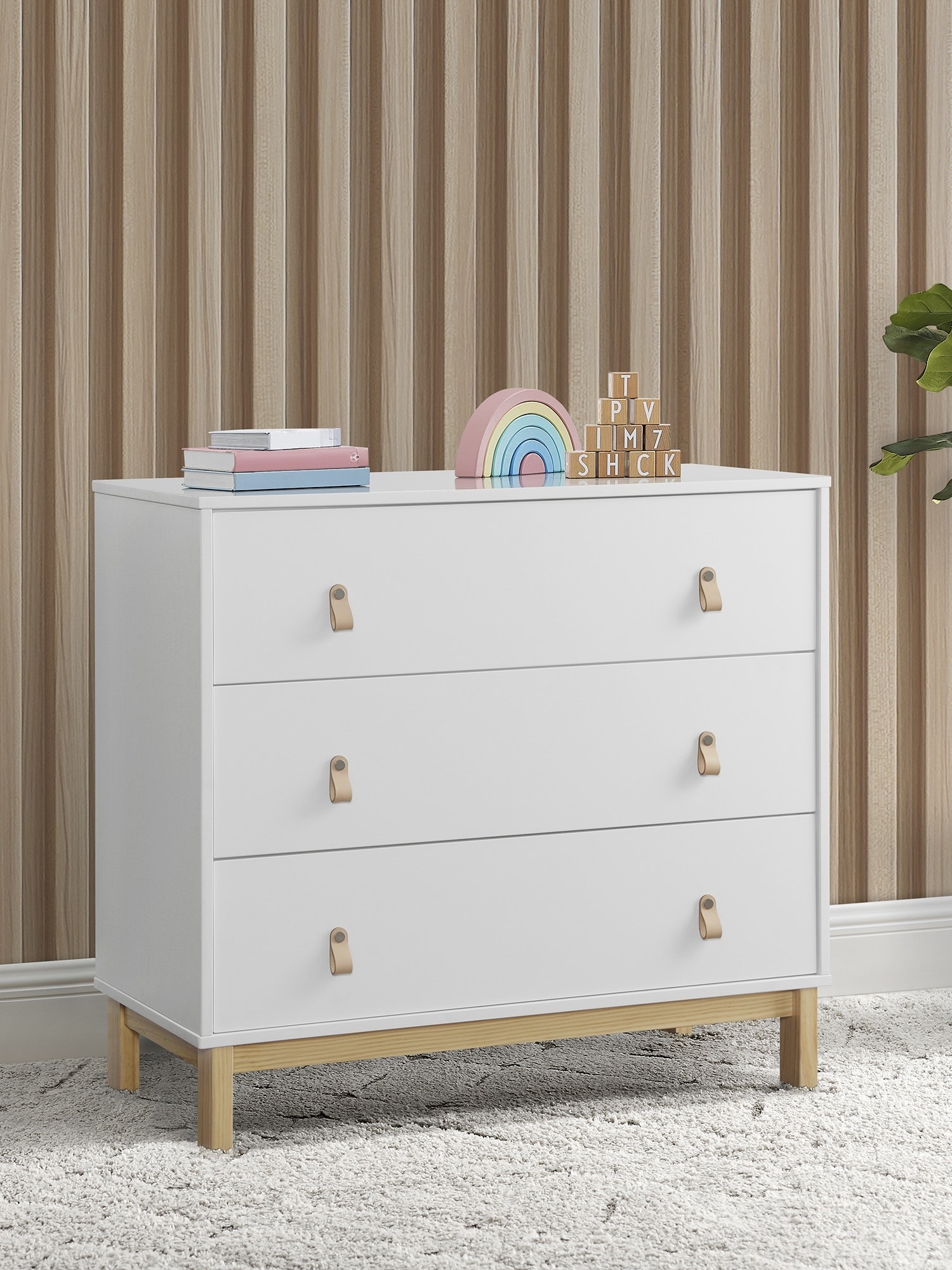 Gap babyGap Legacy Pulls 3 Drawer Dresser white. 1