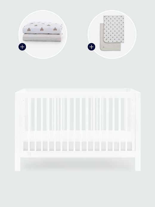 Image number 2 showing, babyGap Charlie Crib with Brannan Bear Bedding Bundle