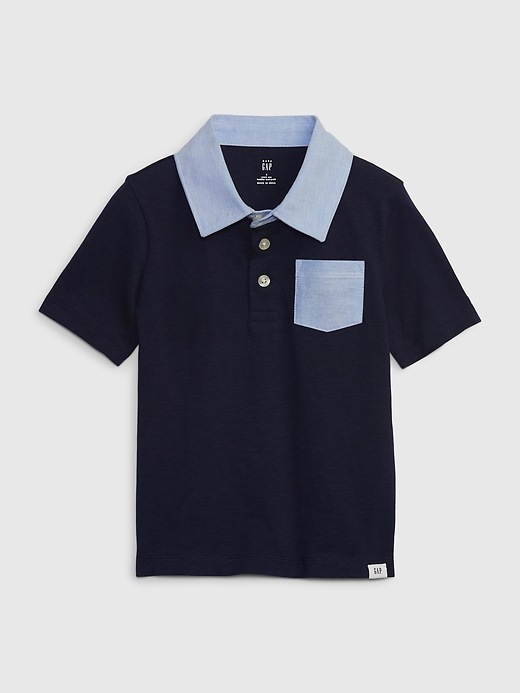 View large product image 1 of 1. Toddler Colorblock Polo Shirt