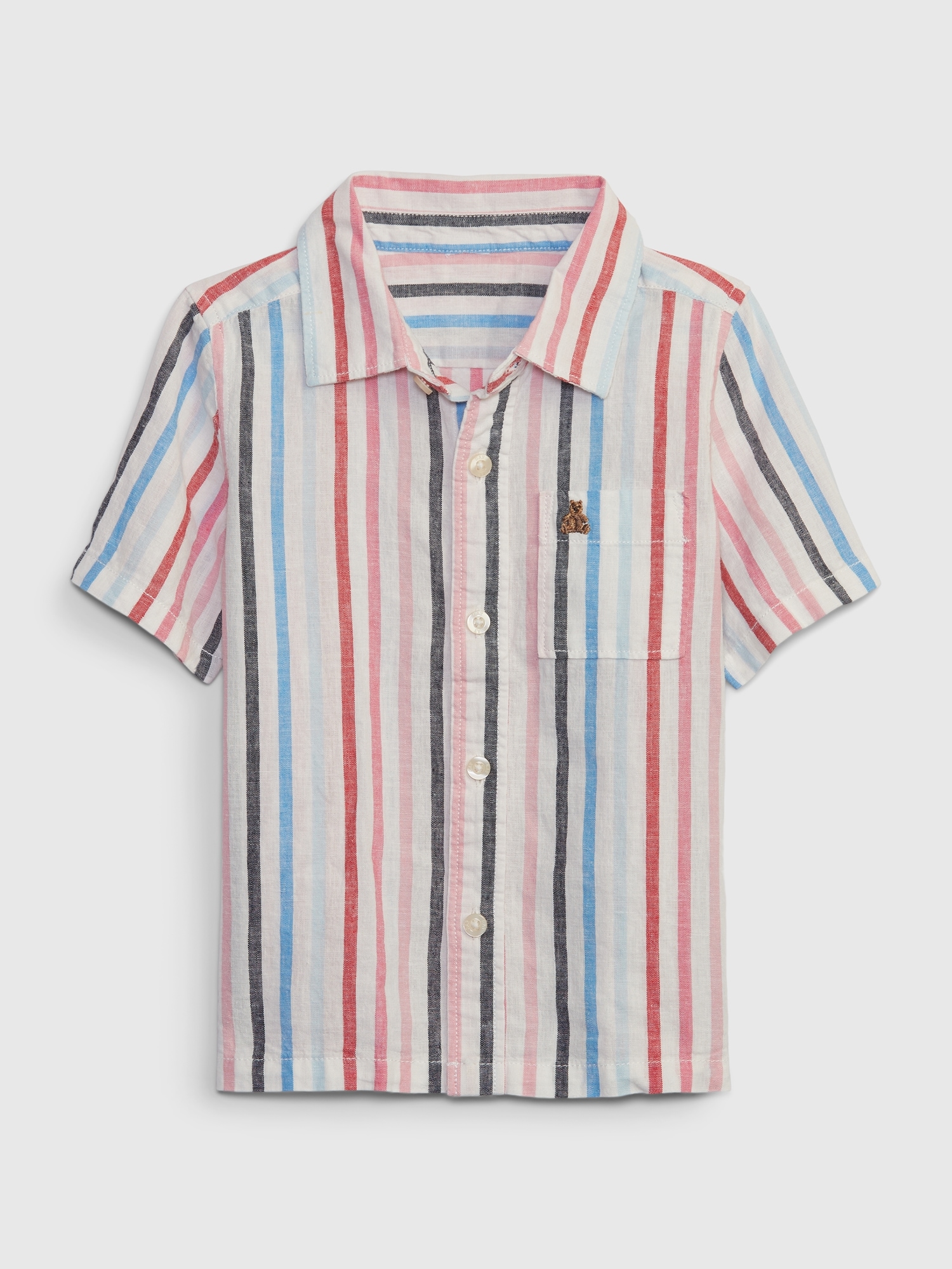 Gap Toddler Linen-Cotton Shirt multi. 1