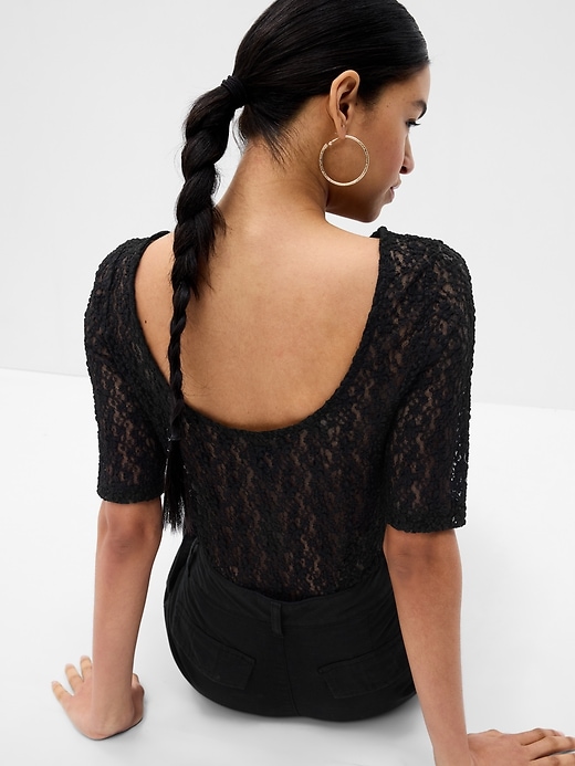 Image number 2 showing, Floral Lace Top