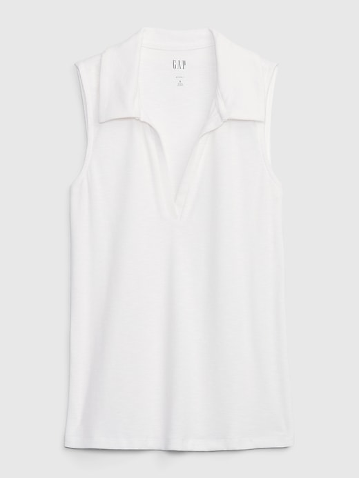 Image number 6 showing, Essential Rib V-Neck Tank Top