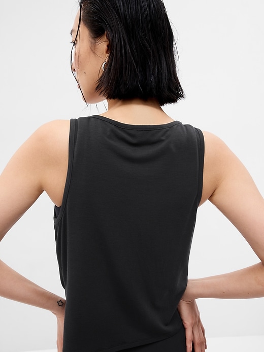 Image number 2 showing, GapFit Breathe Twist-Front Tank Top