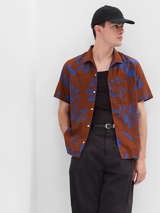 Image number 3 showing, Linen-Cotton Vacay Shirt