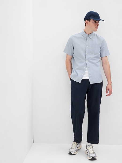 Image number 1 showing, Oxford Shirt in Standard Fit with In-Conversion Cotton