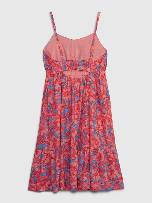 Image number 4 showing, Kids Linen-Cotton Floral Dress