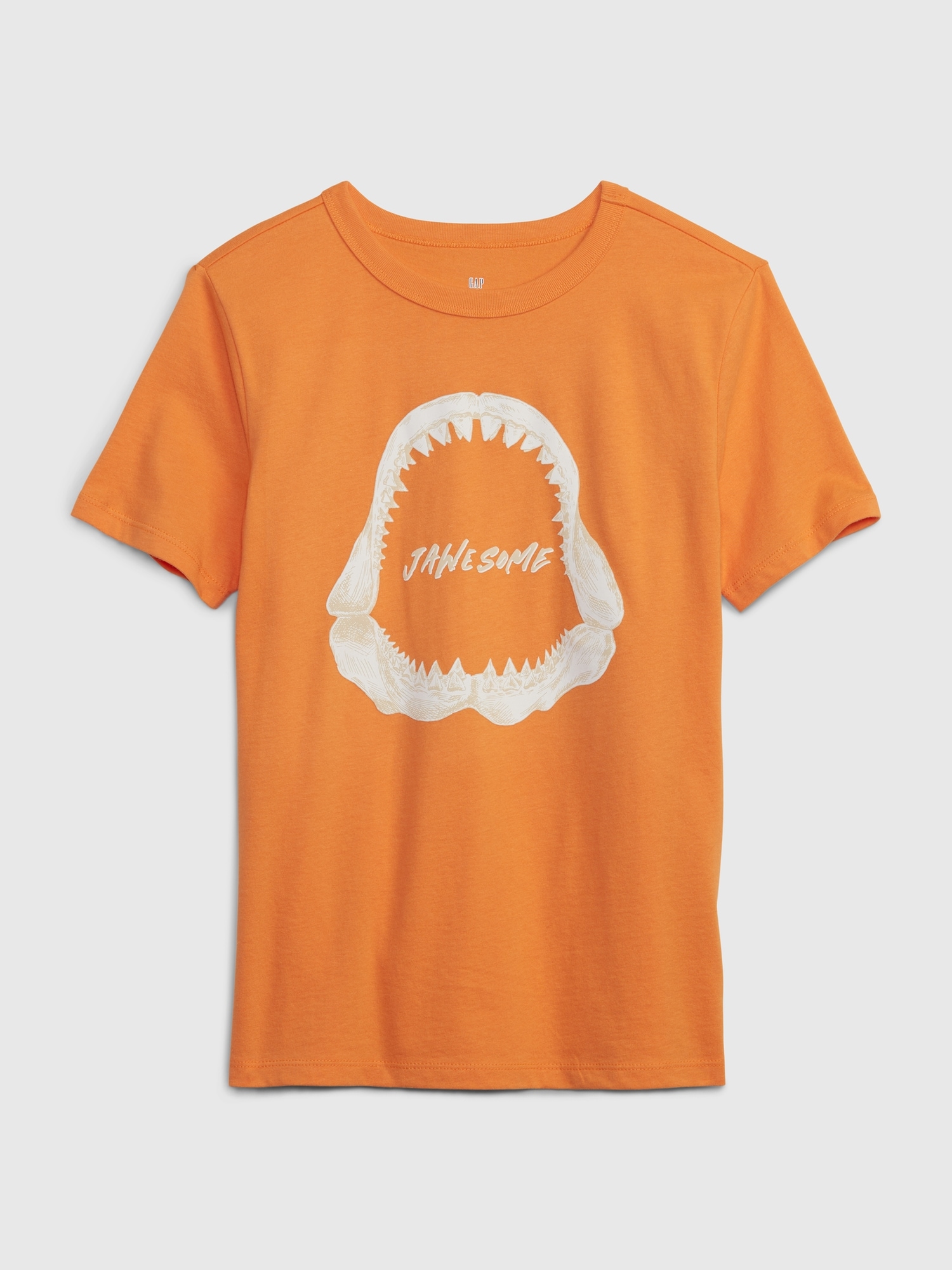 Gap Kids 100% Organic Cotton Graphic T-Shirt orange. 1