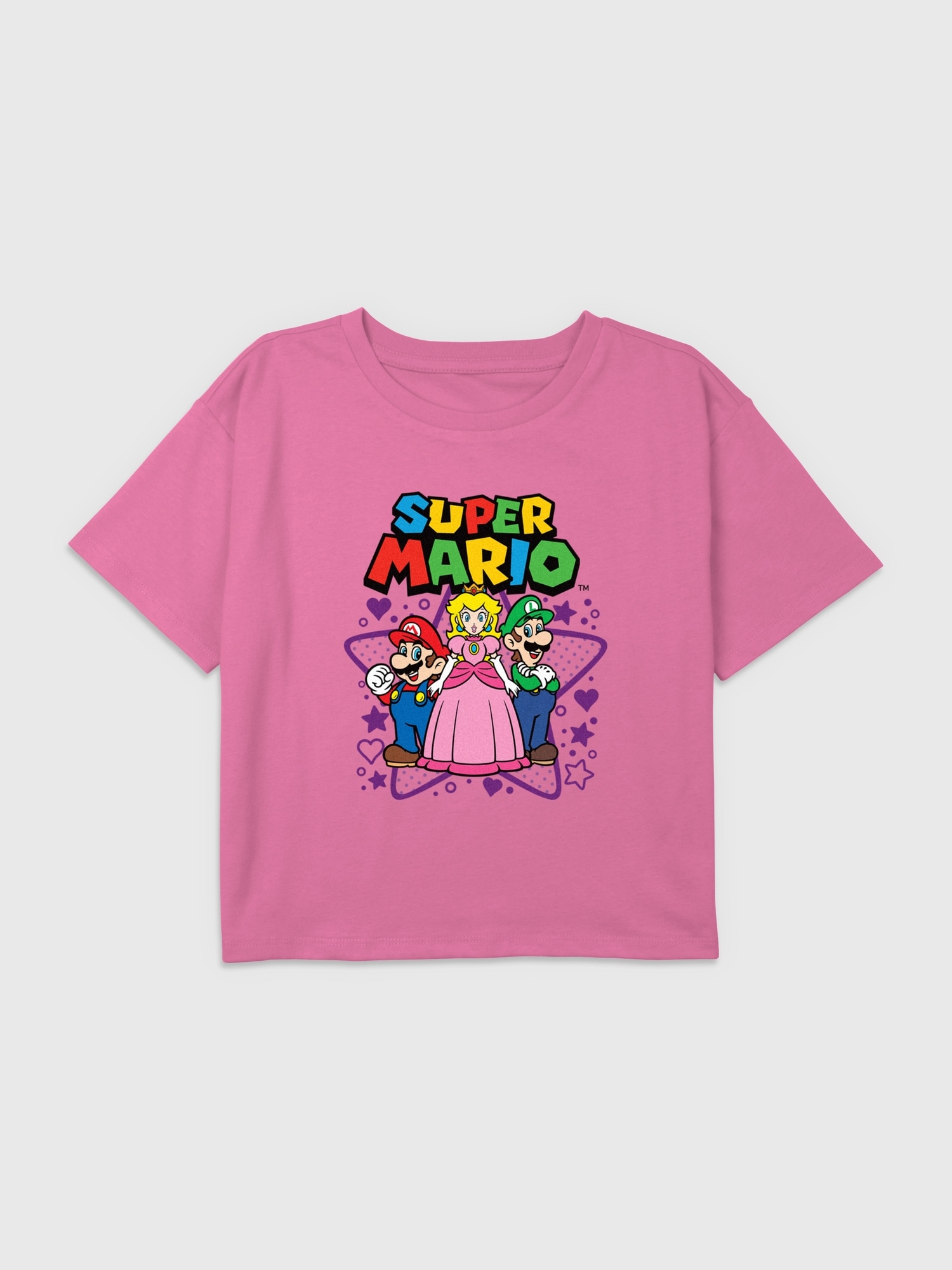 Gap Kids Nintendo Super Stars Tee pink. 1