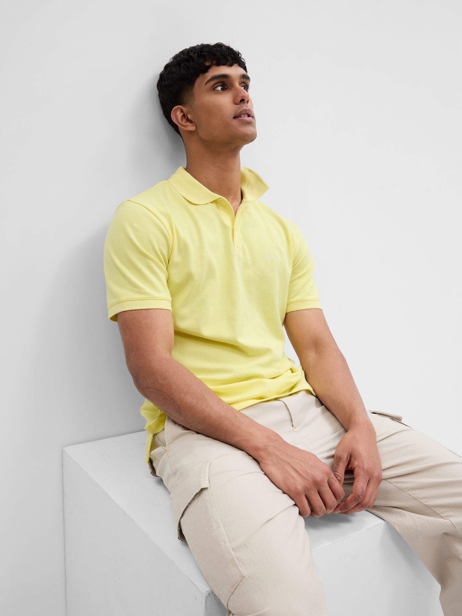 Gap Logo Pique Polo Shirt | Gap