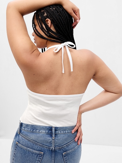 Image number 5 showing, Essential Rib Halter Tank Top