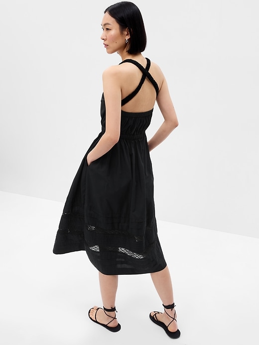 Image number 2 showing, Lace Cross-Back Midi Dress