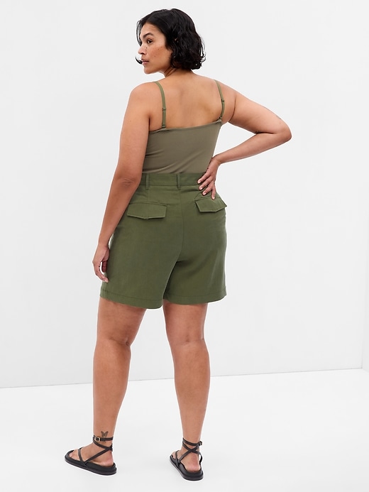 Image number 5 showing, SoftSuit Pleated Shorts