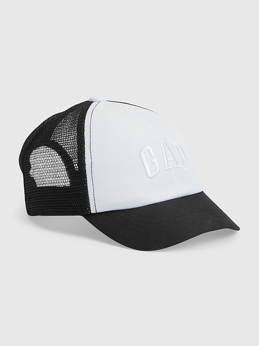 View large product image 1 of 1. Toddler Gap Arch Logo Trucker Hat
