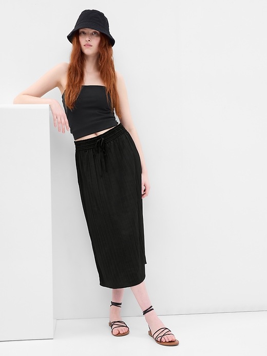 Image number 1 showing, Pleated Midi Skirt