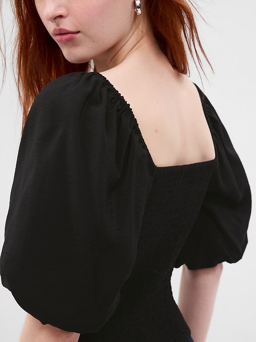 Image number 2 showing, Puff Sleeve Ruched Top