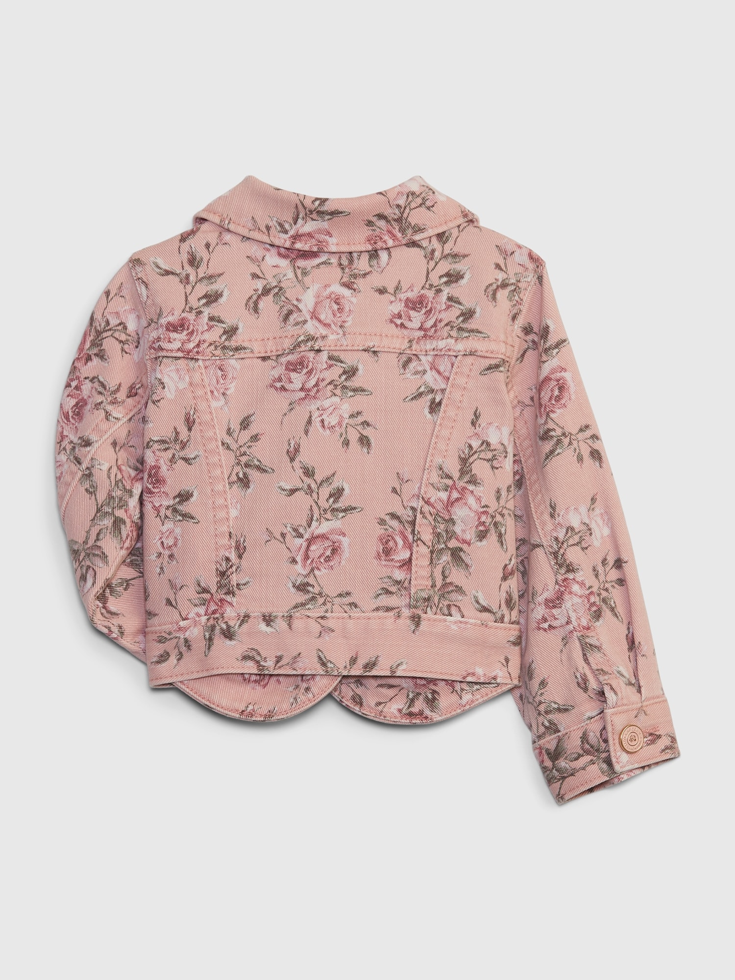 Buy Gap LoveShackFancy Baby Floral Icon Denim Jacket from the