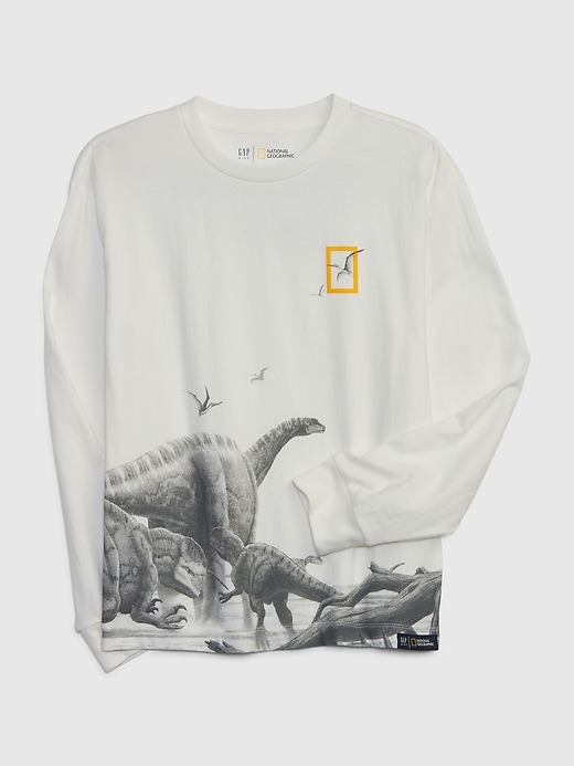 Image number 3 showing, Kids Organic Cotton National Geographic Dinosaur Graphic T-Shirt