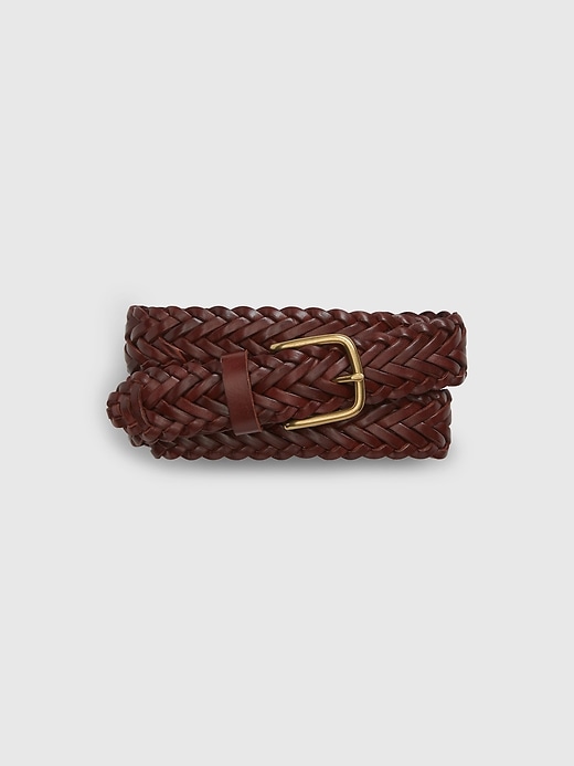 Men's Leather Belt by Gap Brown Cognac Size 32W