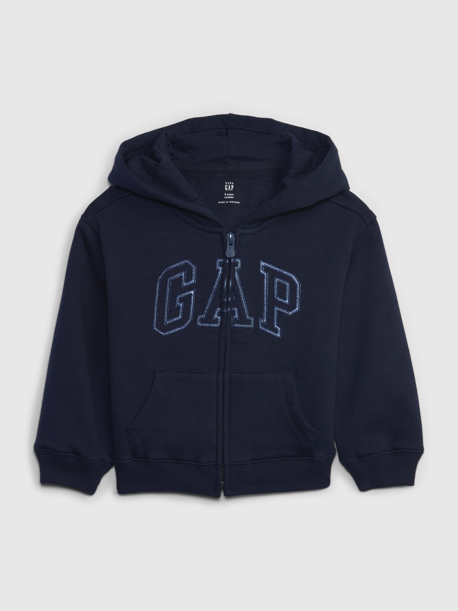 Gap Babies' Toddler Metallic  Logo Hoodie In Dark Night Blue