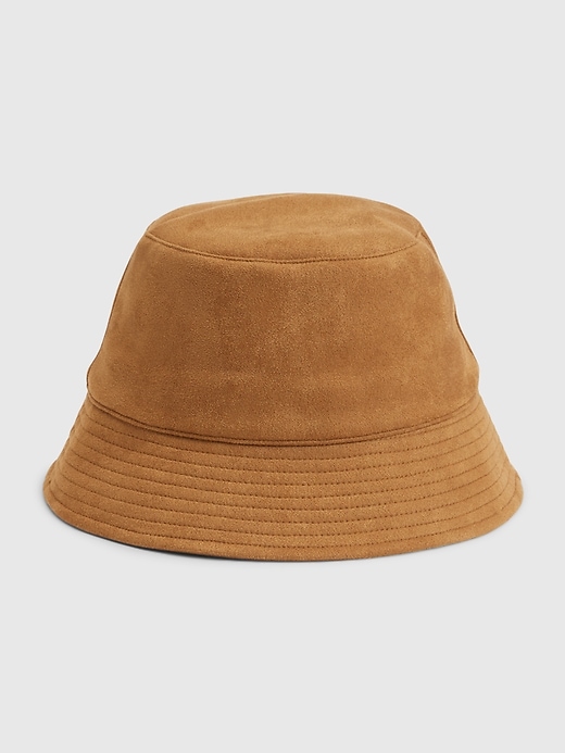 View large product image 1 of 1. Faux-Suede Bucket Hat