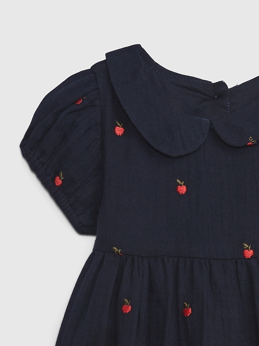 Image number 3 showing, Baby Embroidered Apple Dress