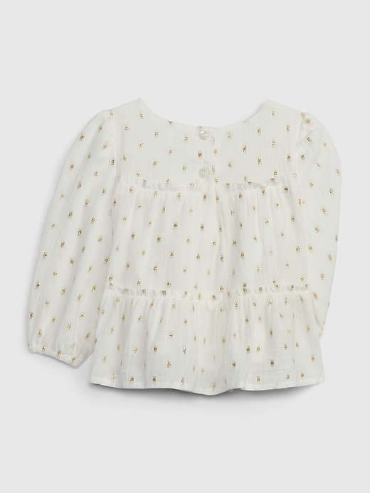 Image number 2 showing, Baby Metallic Dot Top