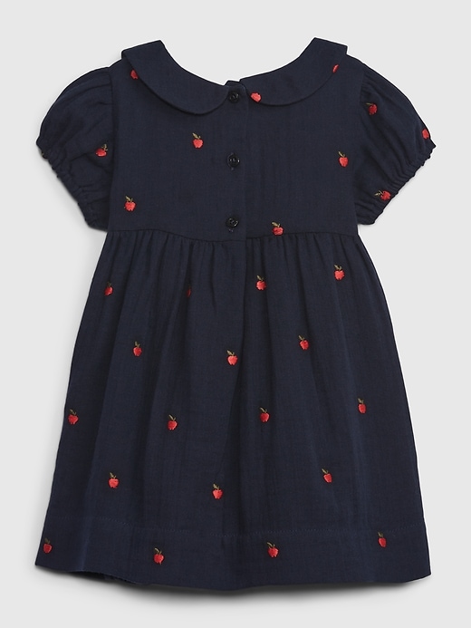 Image number 2 showing, Baby Embroidered Apple Dress