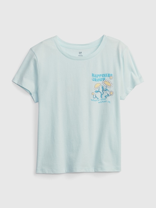 Image number 1 showing, Kids 100% Organic Cotton Graphic T-Shirt