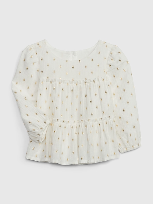 Image number 1 showing, Baby Metallic Dot Top