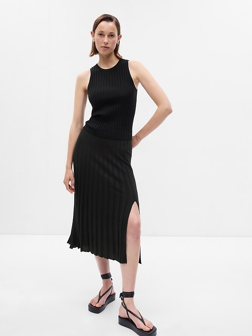 Image number 1 showing, Pleated Sweater Midi Skirt
