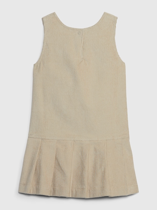 Image number 2 showing, Toddler Pleated Corduroy Jumper