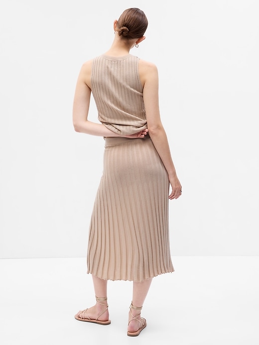 Image number 2 showing, Pleated Sweater Midi Skirt