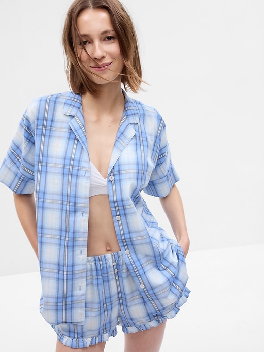 Image number 1 showing, Poplin PJ Shirt