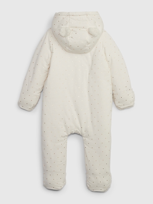 Image number 2 showing, Baby Sherpa Hoodie One-Piece