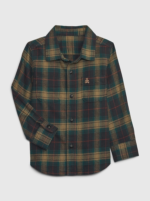 Image number 1 showing, Toddler Organic Cotton Flannel Shirt