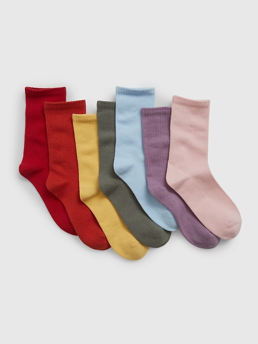 View large product image 1 of 1. Kids Crew Socks (7-Pack)