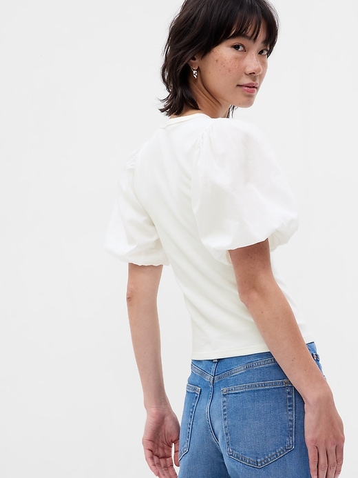 Image number 2 showing, Modern Puff Sleeve T-Shirt