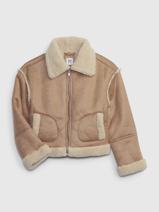 Image number 1 showing, Kids Vegan Suede Jacket