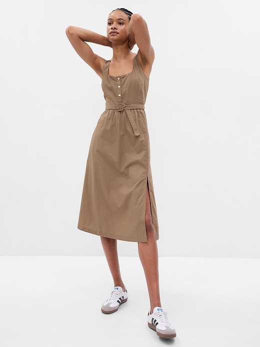 Image number 1 showing, Belted Midi Dress