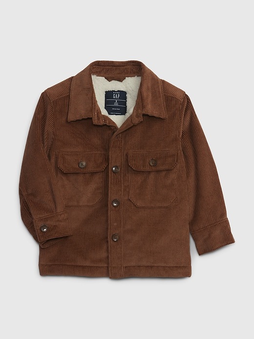 Toddler Sherpa-Lined Corduroy Shirt Jacket | Gap