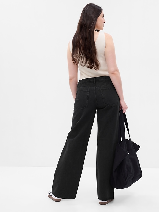 Image number 5 showing, Low Rise Stride Wide-Leg Jeans