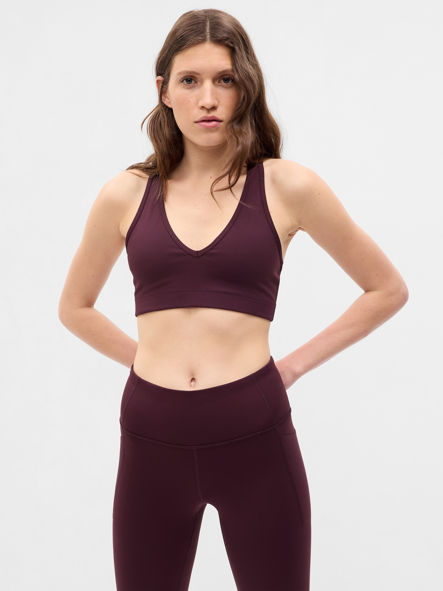 Purple Running Recycled Polyester Sports Bras.