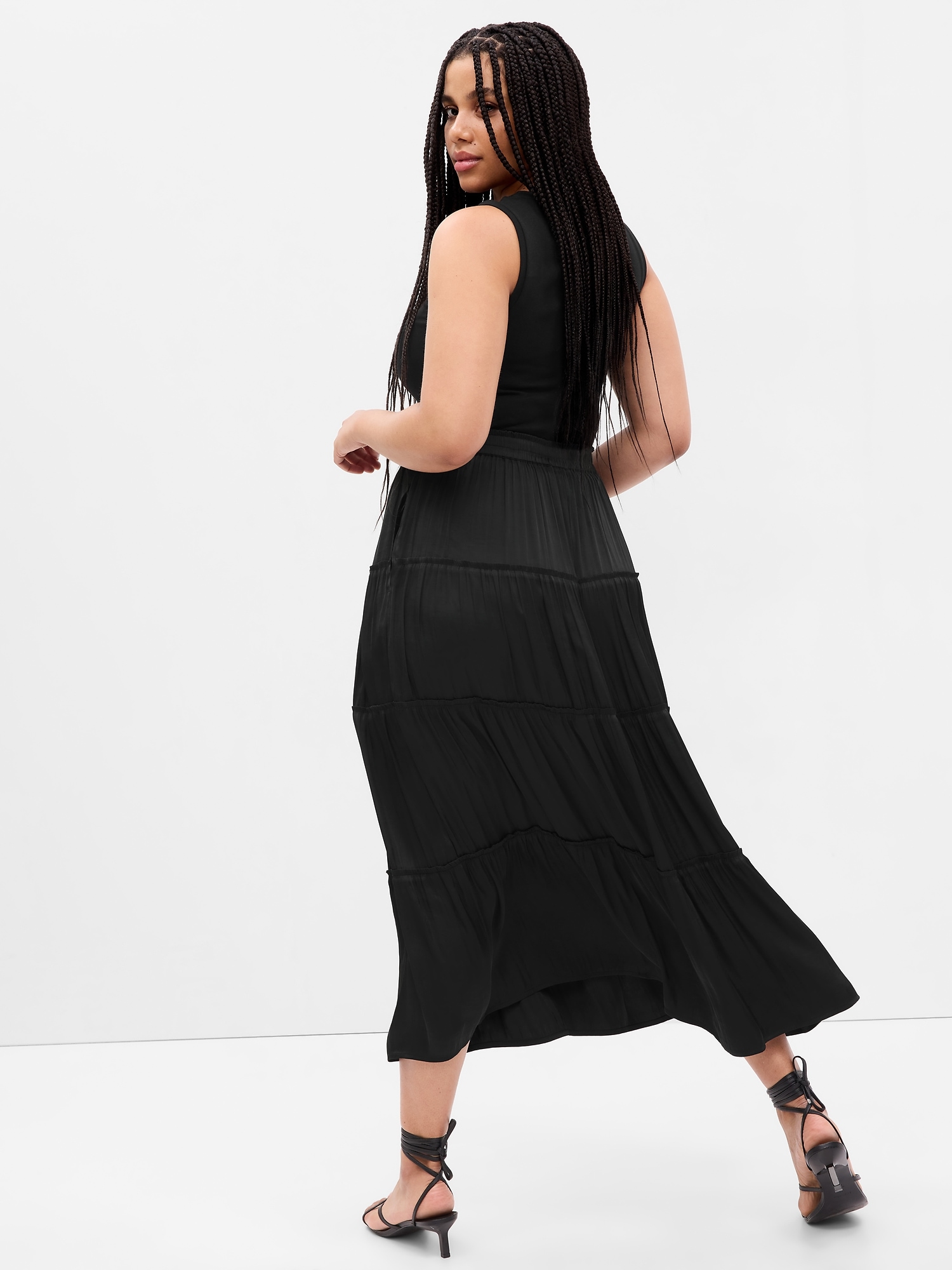 Black maxi skirt outlet gap