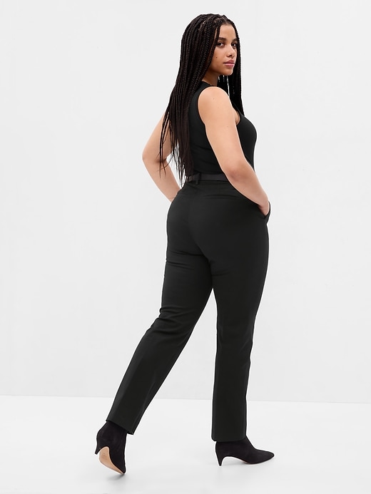 Image number 5 showing, Mid Rise BiStretch Ankle-Zip Slim Pants