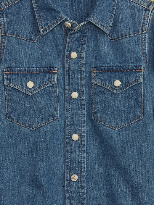 Image number 3 showing, Toddler Western Denim Shirt