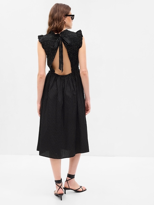 Image number 2 showing, Open-Back Smocked Midi Dress