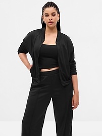 View large product image 4 of 6. GapFit Mesh Bomber Jacket