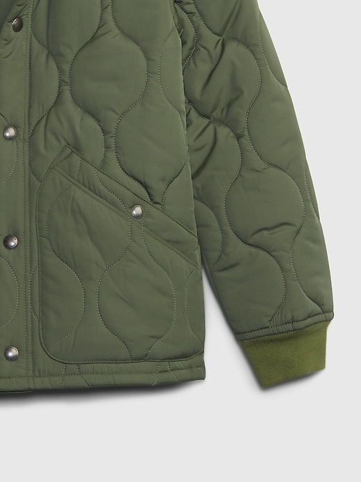 Image number 3 showing, Kids Quilted Bomber Jacket