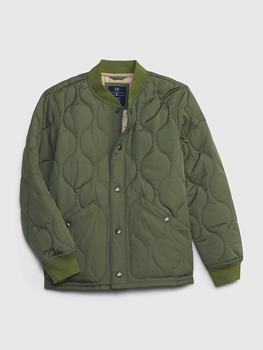 Image number 1 showing, Kids Quilted Bomber Jacket