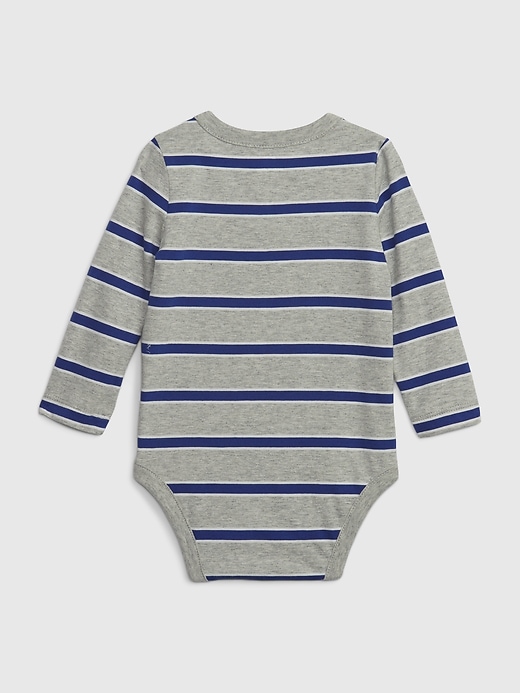 Image number 2 showing, Baby Organic Cotton Mix and Match Stripe Bodysuit